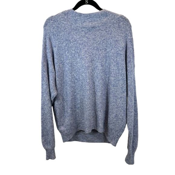 Ladies Silence + Noise brand Heather Blue Open Front Sweater Size Medium - Picture 4 of 8